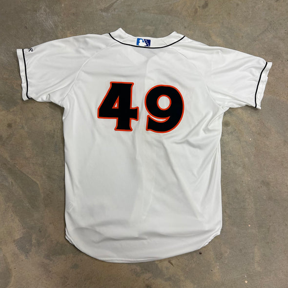 Delmarva Shorebirds Rawlings 2025 Team Issued White Jerseys