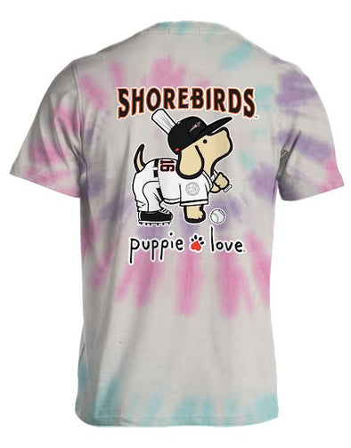 Delmarva Shorebirds Puppie Love Tie Dye Tee