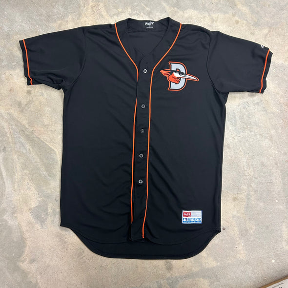 Delmarva Shorebirds Rawlings 2025 Team Issued Black Jerseys