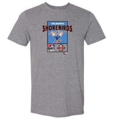 Delmarva Shorebirds Marvel's Defenders of the Diamond OT Sports Ticket T-Shirt