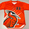 Delmarva Shorebirds 2023 Wilson Authentic Game Used Orange Friday Jersey