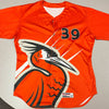 Delmarva Shorebirds 2023 Wilson Authentic Game Used Orange Friday Jersey