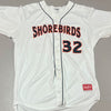 Delmarva Shorebirds 2023 Rawlings Authentic Game Used Home White Jersey