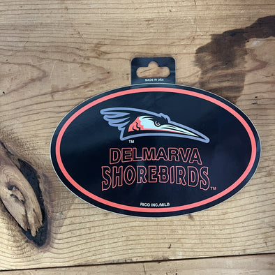 Delmarva Shorebirds Oval Sticker