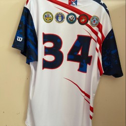 Delmarva Shorebirds Throwback Team Issued 4th July Jersey