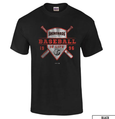 Delmarva Shorebirds Youth Baseball is Life Cotton T-Shirt