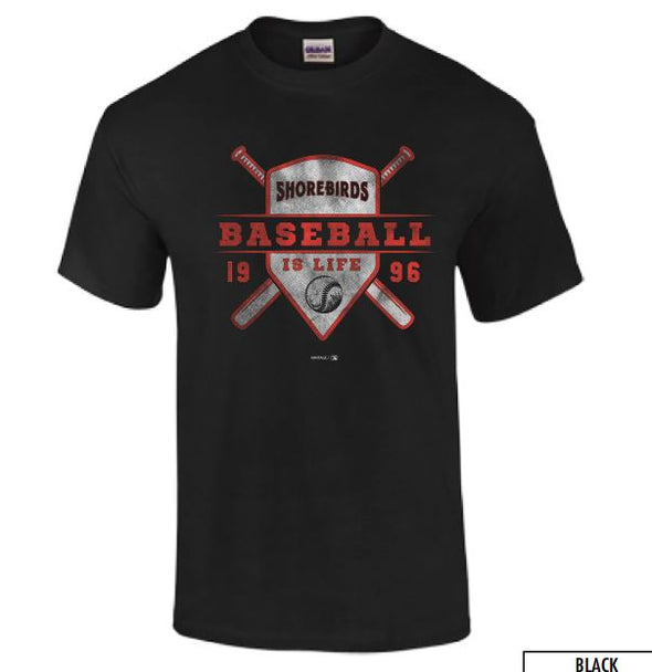 Delmarva Shorebirds Youth Baseball is Life Cotton T-Shirt