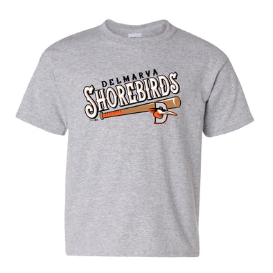 Delmarva Shorebirds Sport Gray Billboard Youth T-Shirt