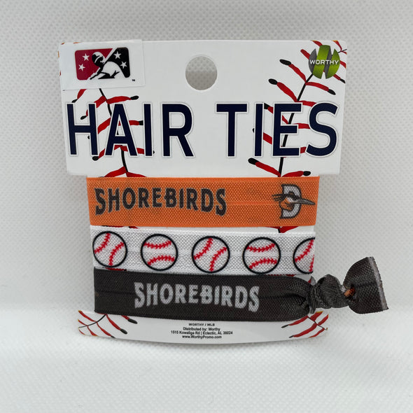 Delmarva Shorebirds Worthy Hair Ties - 3 Pack